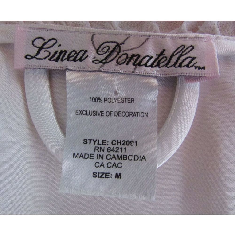Linea Donatella White Ruffle Bridal Peignoir Robe - Picture 7 of 10